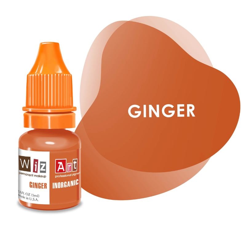 Пігмент WizArt Corrector Inorganic Ginger для перманентного макіяжу, 5мл , фото 1