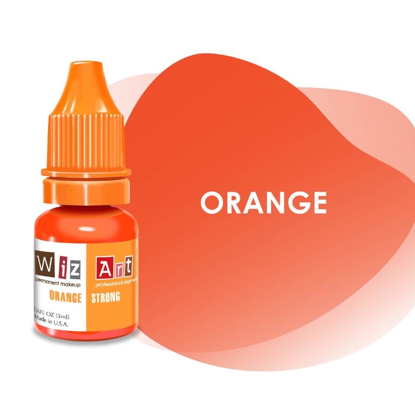 Пігмент WizArt Corrector Strong Orange для перманентного макіяжу, 5мл , фото 1