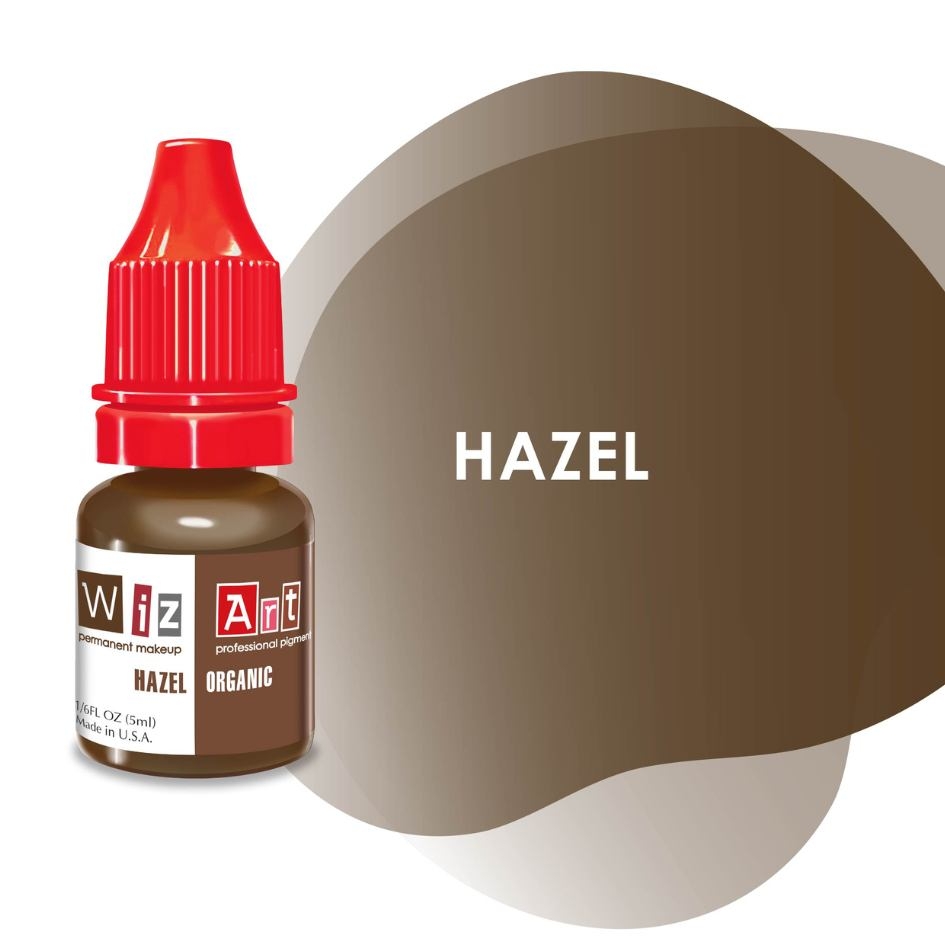 Пігмент WizArt Organic Hazel для перманентного макіяжу брів, 5мл , фото 1