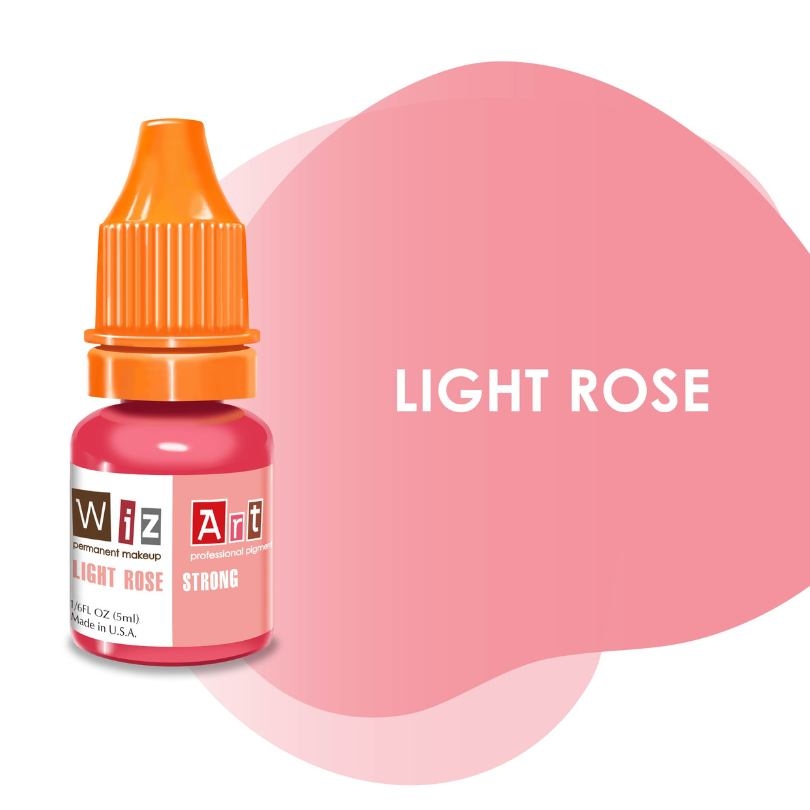 Пигмент WizArt Strong Light Rose для перманентного макияжа губ, 5мл , фото 1