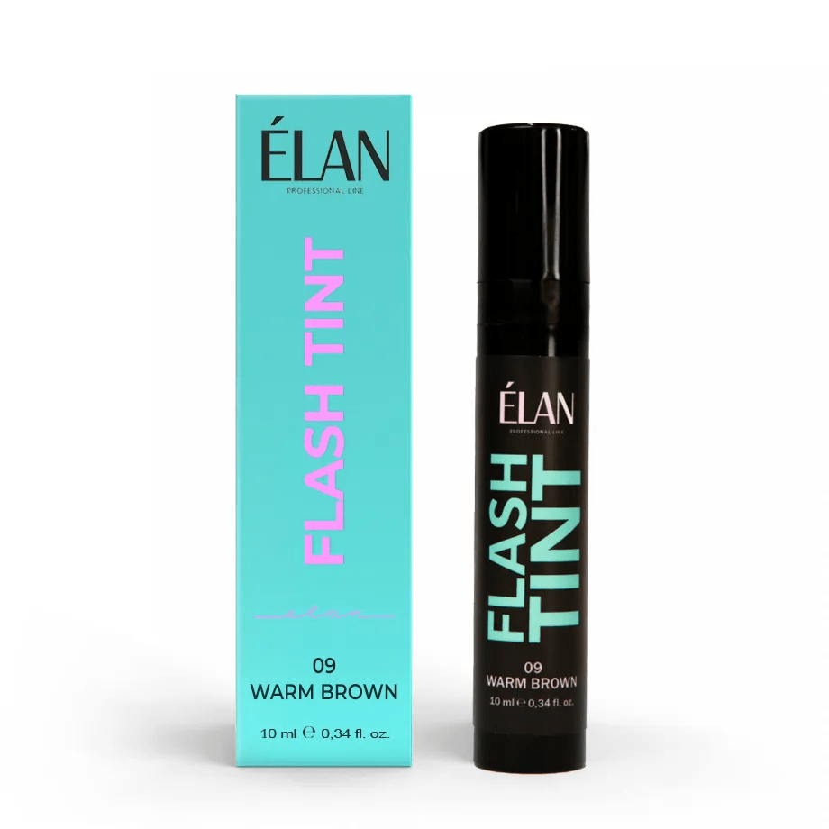 Фарба для брів та вій Elan Flash Tint №09 Warm brown, 10 мл , фото 1