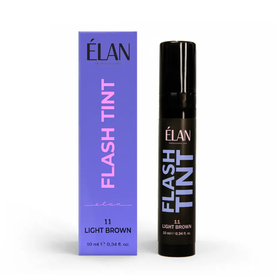 Фарба для брів та вій Elan Flash Tint №11 Light brown, 10 мл , фото 1