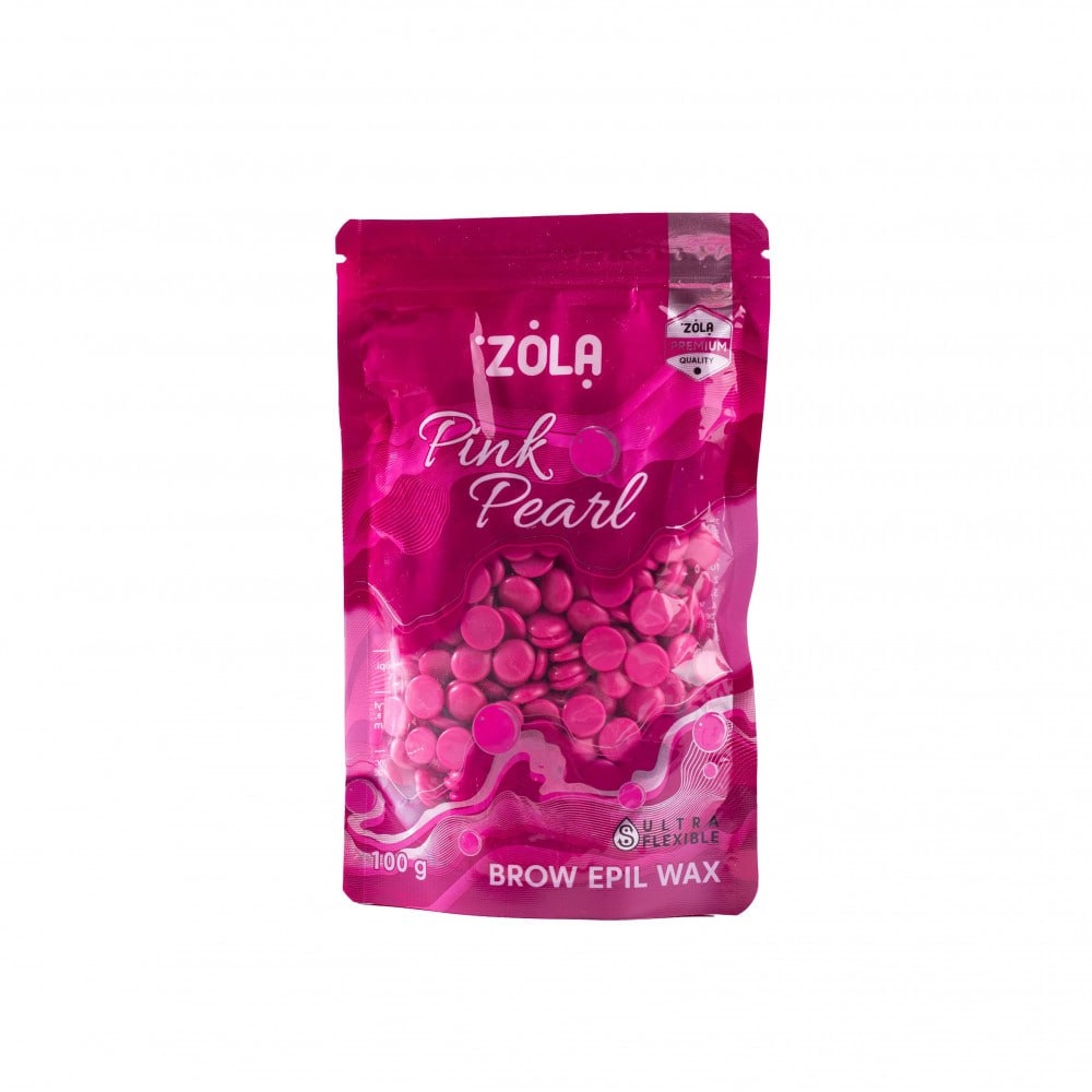 Гарячий віск Zola у гранулах Brow Epil Wax Pink Pearl, 100 г , фото 1