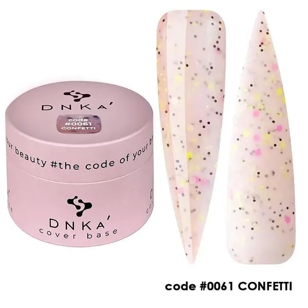 База камуфлирующая DNKa Cover Base №0061 Confetti, 30 мл , фото 1