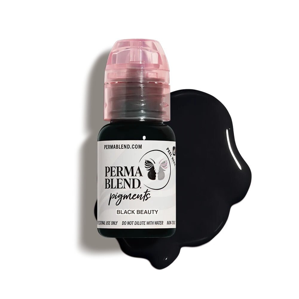 Пігмент Perma Blend Black Beauty для перманентного макіяжу, 15мл , фото 1