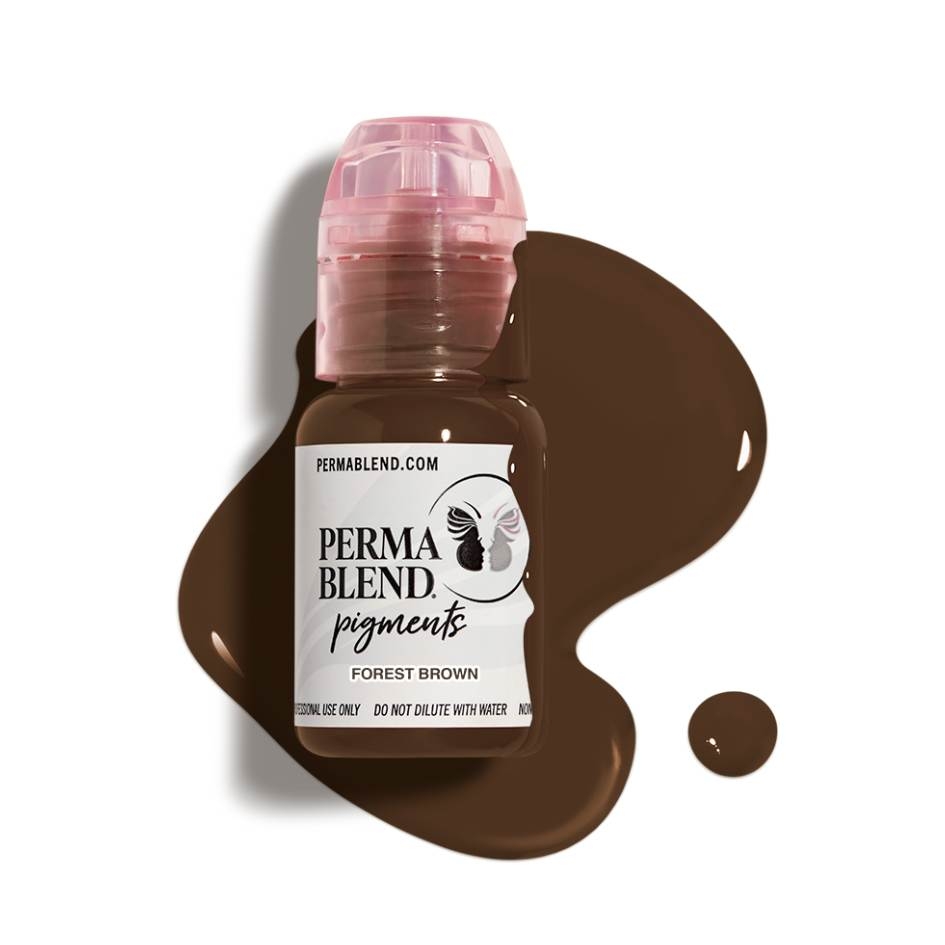 Пигмент Perma Blend Forest Brown для перманентного макияжа, 15 мл , фото 1