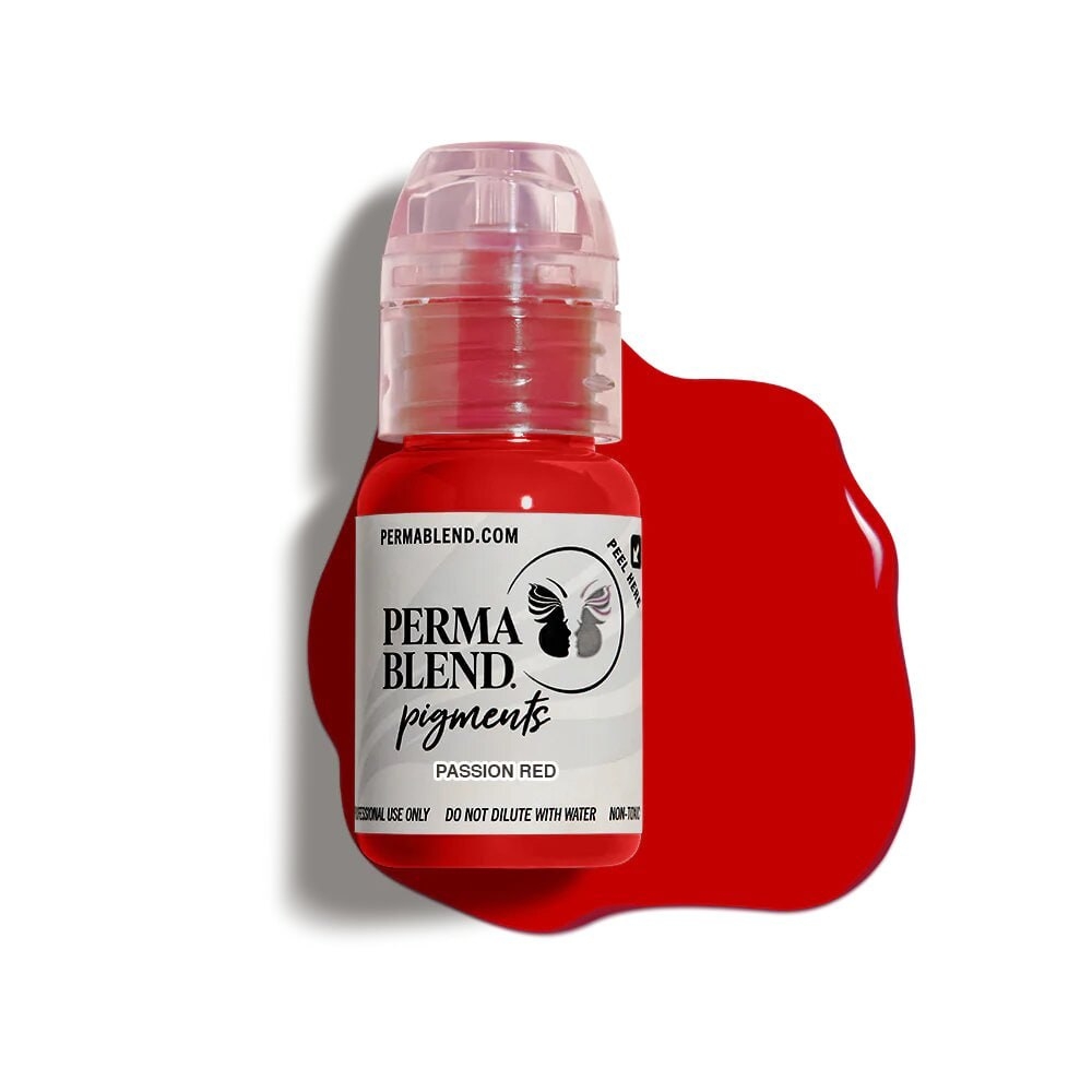 Пігмент Perma Blend Passion Red для перманентного макіяжу, 15мл , фото 1