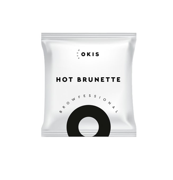 Краска для бровей Okis Brow Hot Brunette с экстрактом хны, без окислителя, 5 мл , фото 1