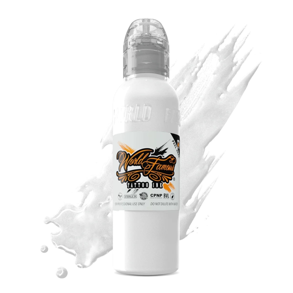 Краска для тату World Famous Ink Fuji Mountain Mixing White, 30 мл , фото 1