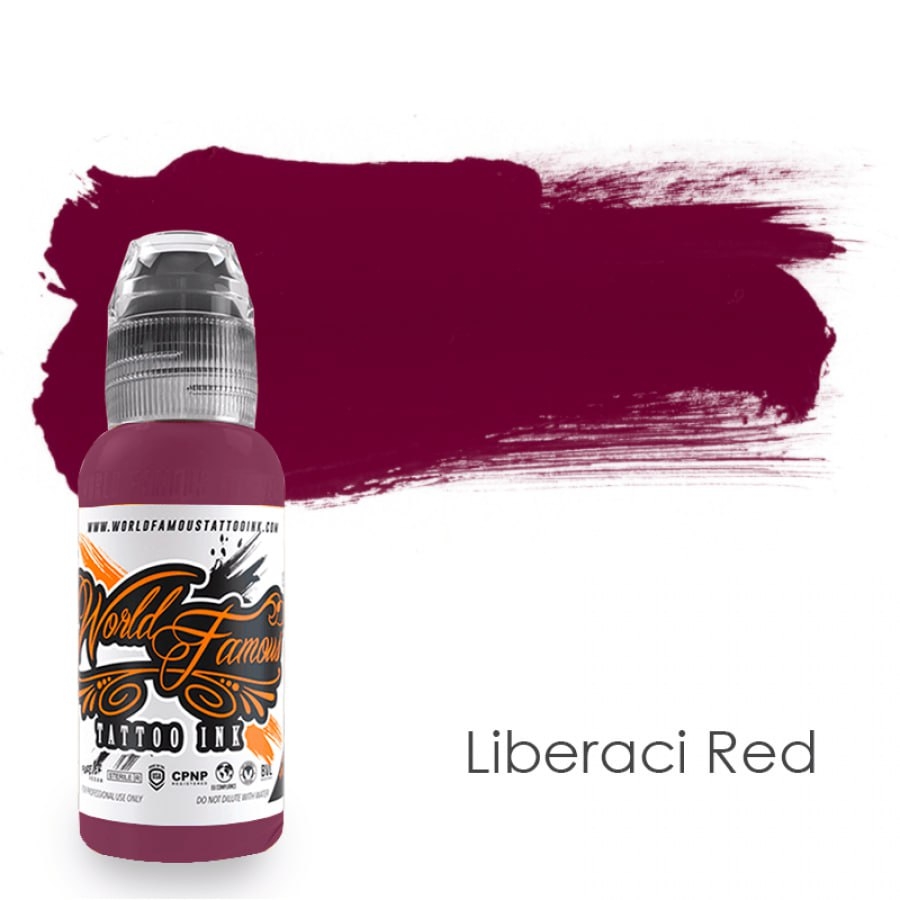 Краска для тату World Famous Ink Liberachi Red, 30 мл , фото 1