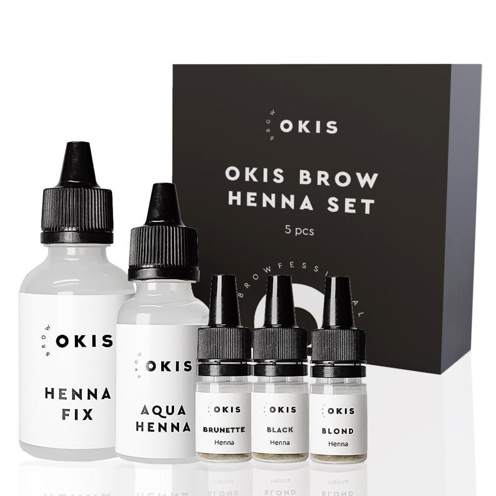 Набір хни Okis Brow Henna Set 5 шт  , фото 1