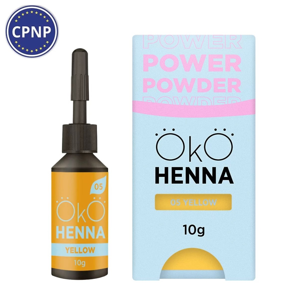 Хна для брів OKO Power Powder №05 10 г, yellow , фото 1