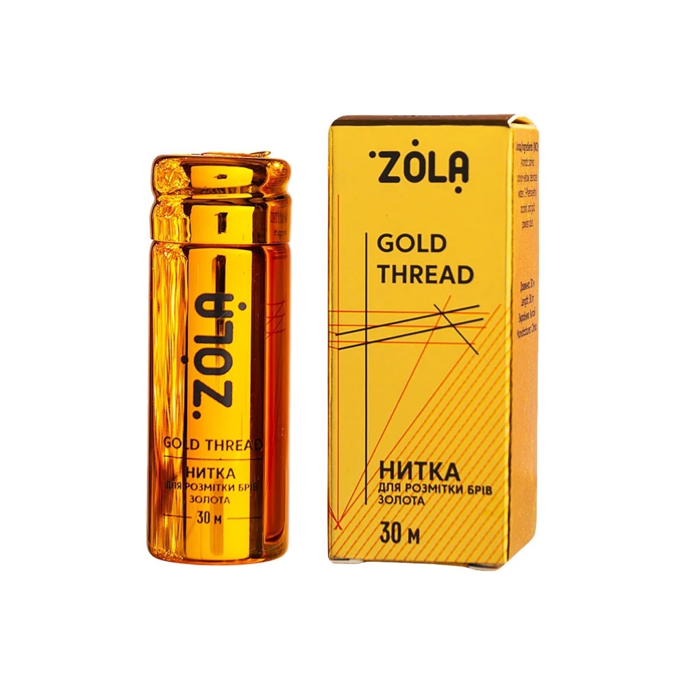 Нитка для розмітки брів Zola 30 м, золотиста , фото 1