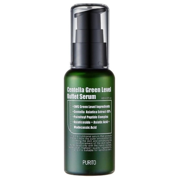 Крем відновлюючий з центелою та ніацінамідом Purito Centella Green Level Buffet Serum, 60 мл , фото 1