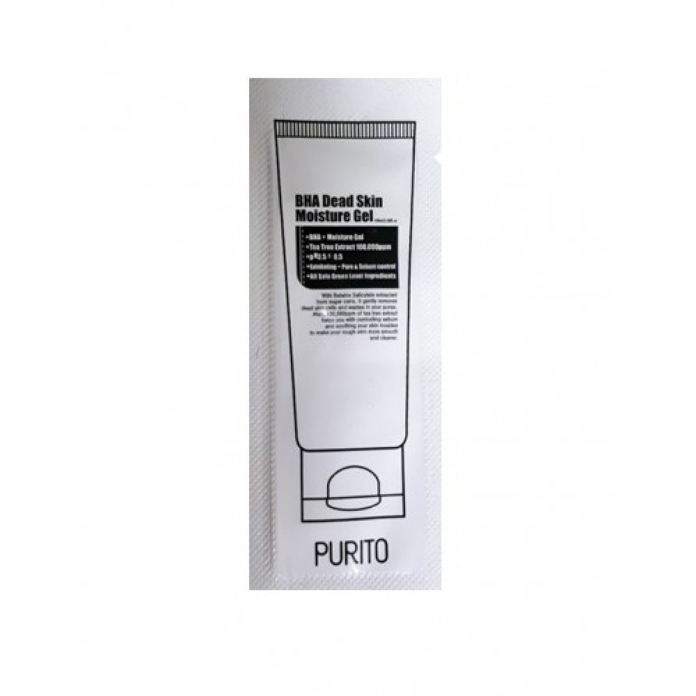 Гель увлажняющий с кислотами Purito BHA Dead Skin Moisture Gel Sample (тестер), 1 мл , фото 1