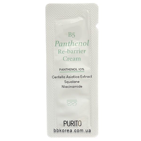 Крем відновлюючий з пантенолом Purito B5 Panthenol Re-barrier Cream Sample (тестер), 1 мл , фото 1