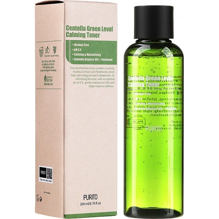 Тонер успокаивающий с центелой Purito Centella Green Level Calming, 200 мл , фото 1