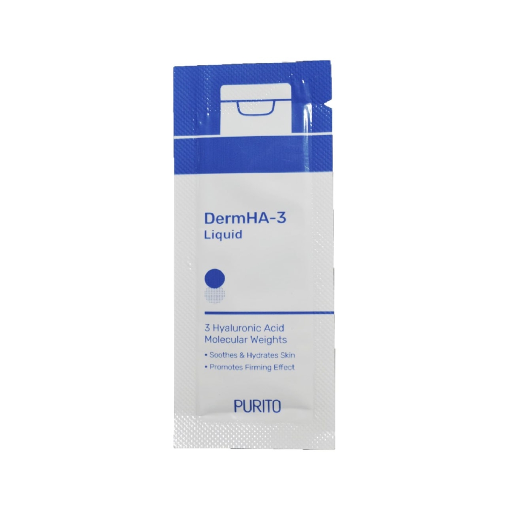 Тонер зволожуючий з гіалуроновою кислотою Purito DermHA-3 Liquid Sample (тестер),1 г , фото 1