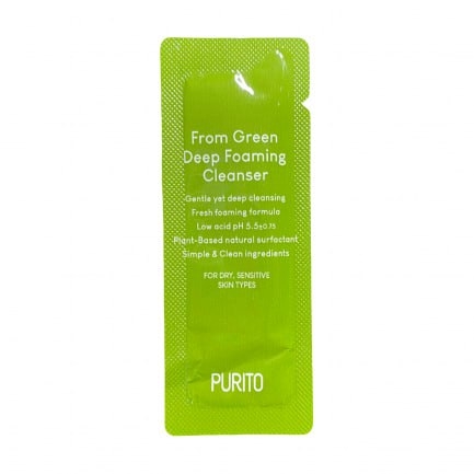 Пінка для глибокого очищення шкіри Purito From Deep Foaming Cleanser Sample (тестер), 1 мл , фото 1