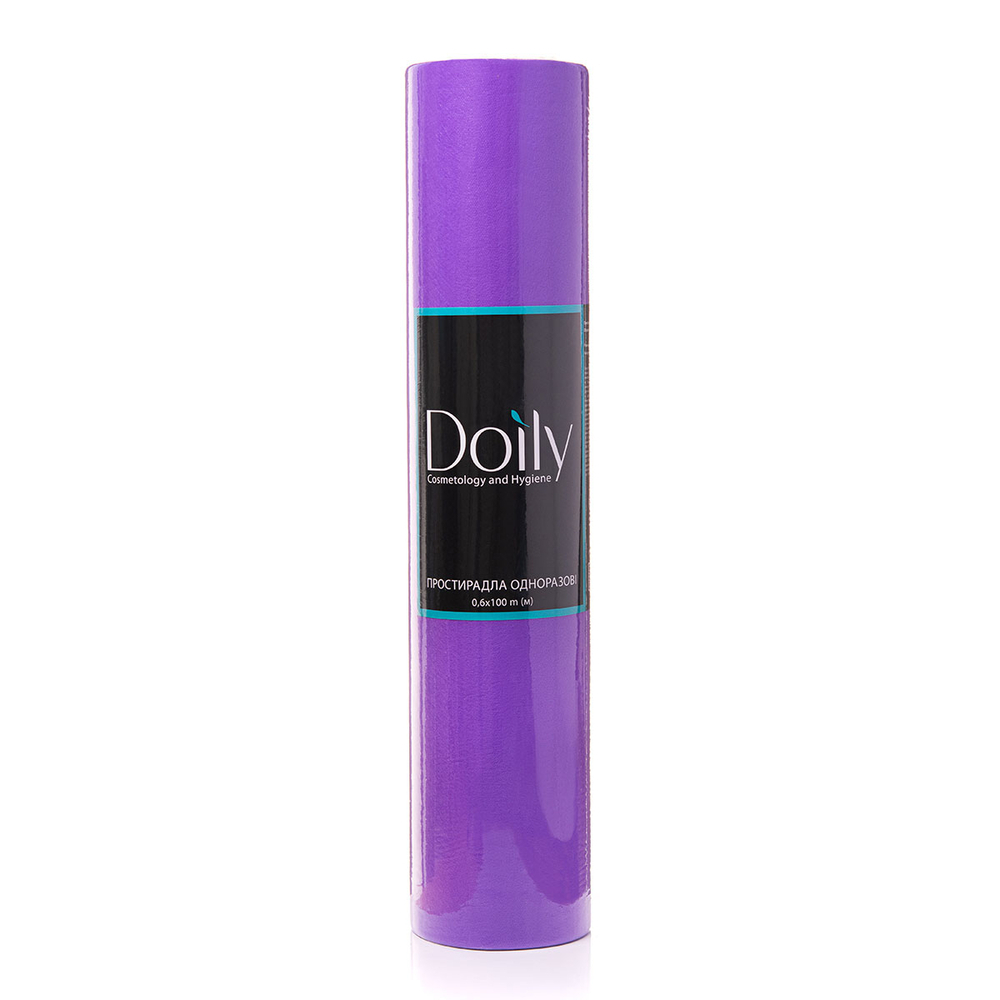 Простирадла Doily® 0,6х100м зі спанбонду (1 рул), фіолетові , фото 1