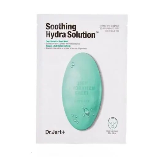 Маска тканевая для чувствительной и проблемной кожи Dr.Jart+ Dermask Waterjet Soothing Hydra Solution, 25 г , фото 1