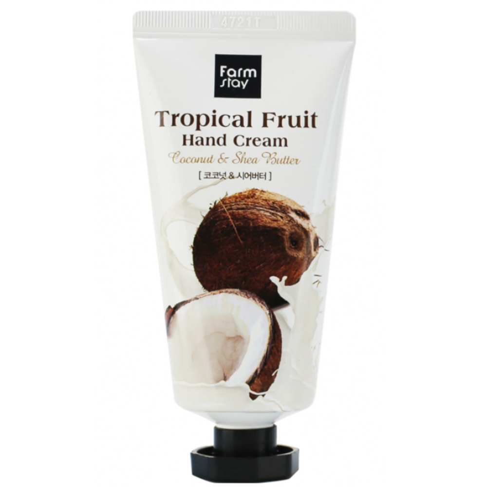 Крем для рук Farmstay Tropical Fruit Hand Cream Coconut, 50 мл , фото 1