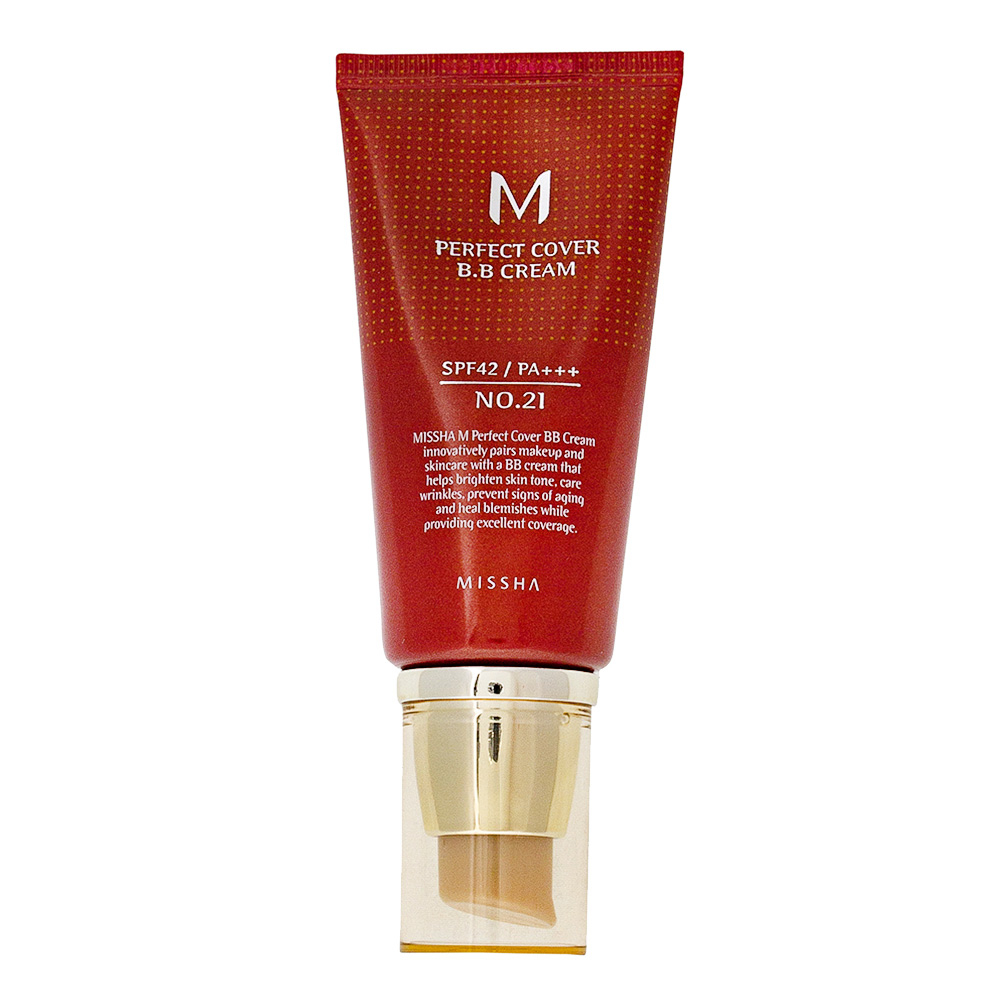 Крем-ВВ Missha Perfect Cover BB Cream SPF42 № 21 світлий беж, 20 мл , фото 1