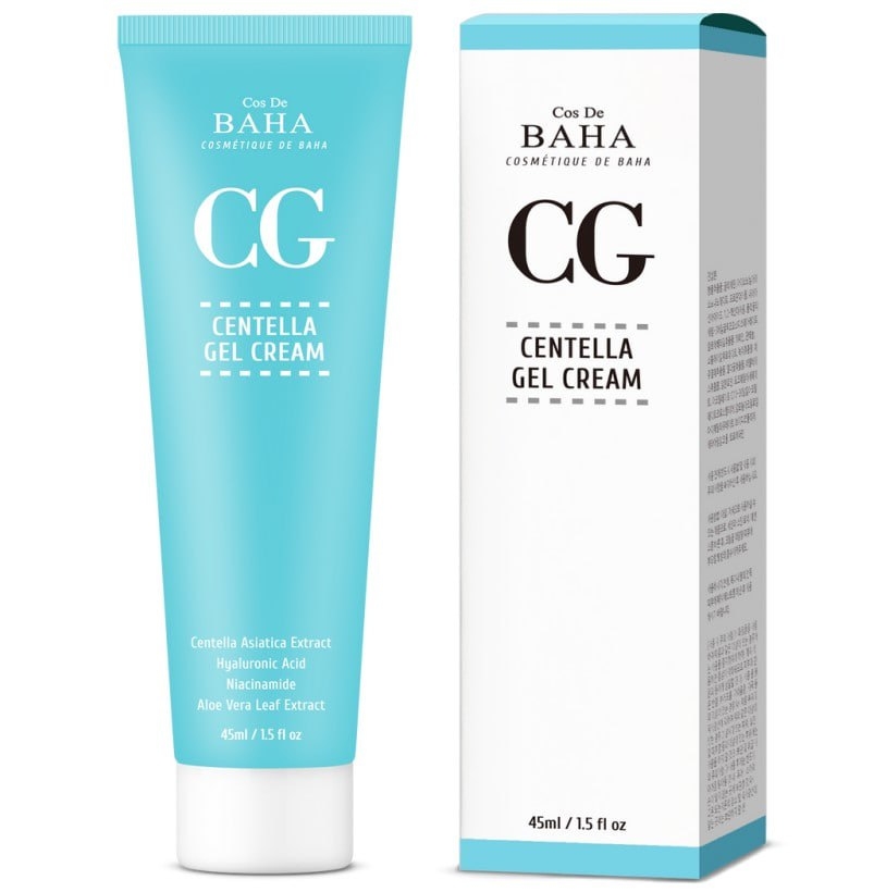 Гель-крем для обличчя з центелою Cos De Baha Centella Gel Cream (CG), 45 мл , фото 1