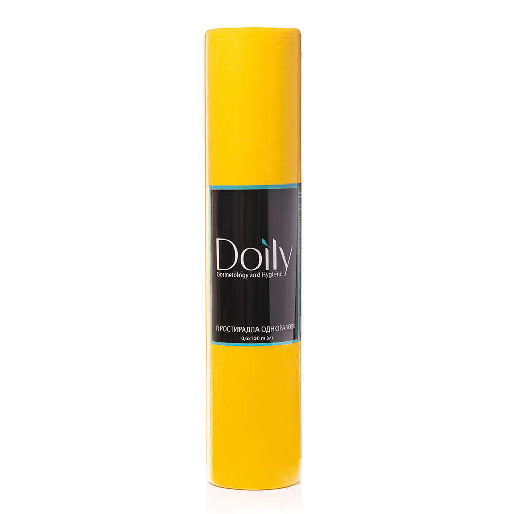 Простирадла Doily® 0,6х100м зі спанбонду (1 рул), жовті , фото 1