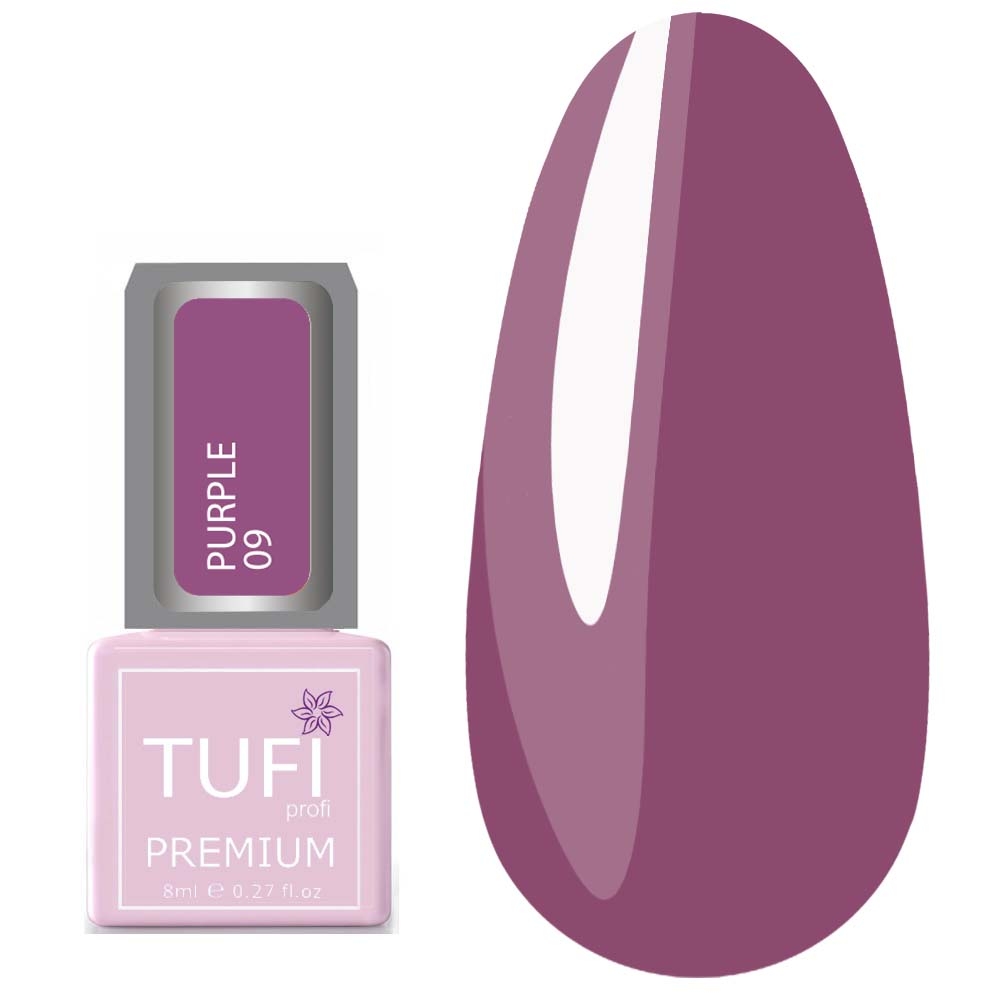 Гель-лак TUFI profi Premium Purple №09 Лілова троянда, 8 мл , фото 1