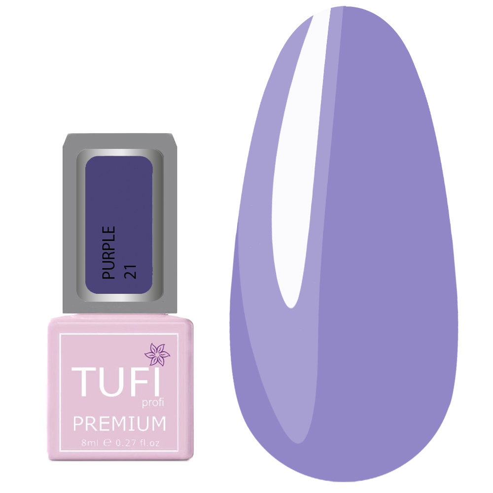 Гель-лак TUFI profi Premium Purple №21 Гвоздика, 8 мл , фото 1