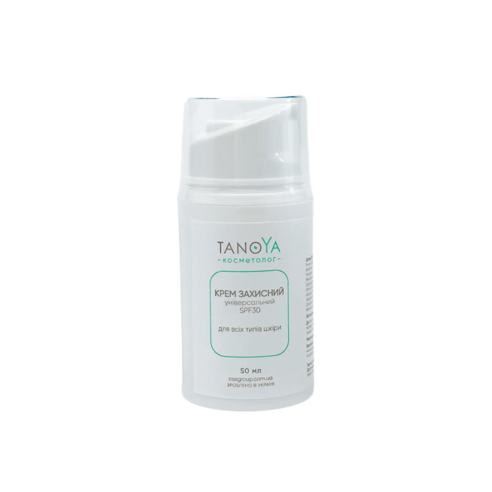 Крем универсальный защитный Tanoya SPF 30 для всех типов кожи, 50 мл. , фото 1