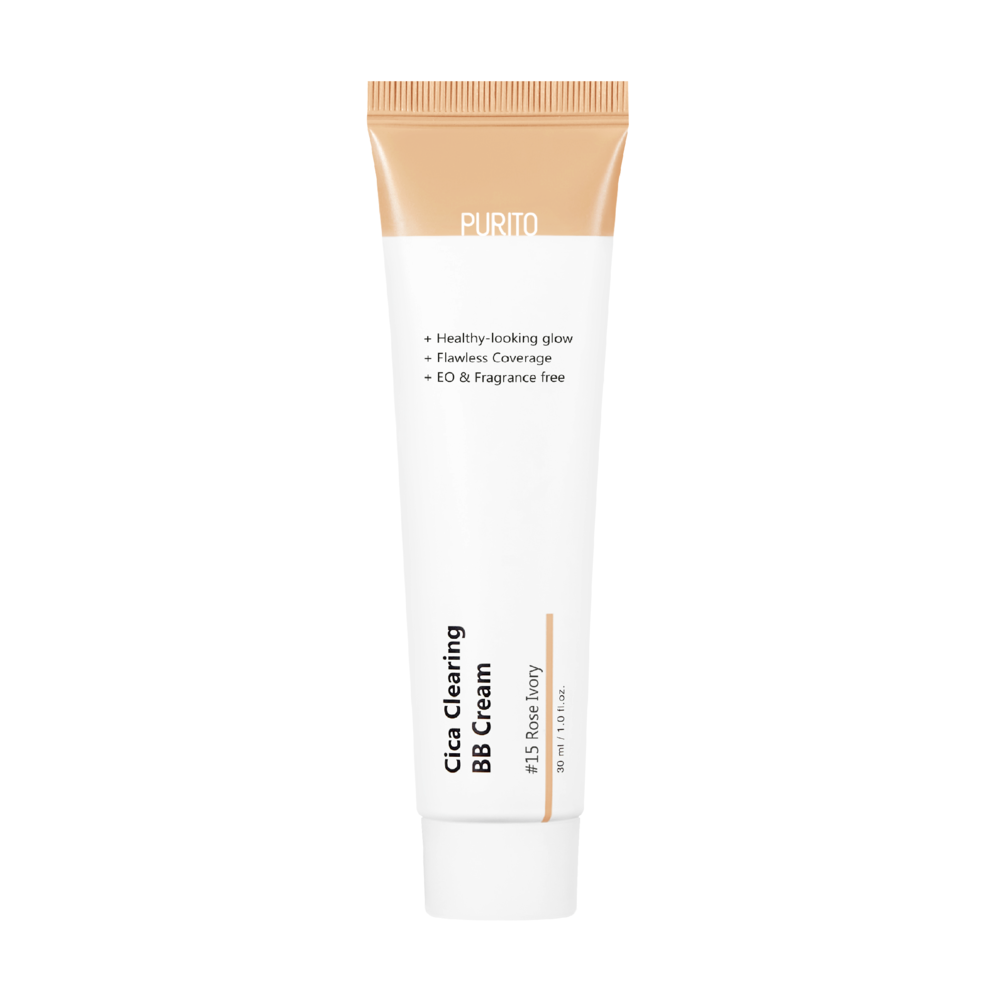 Крем-ВВ для чувствительной кожи с центелой Purito Cica Clearing BB Cream №15 cлоновая кость/розовый, 30 мл , фото 1