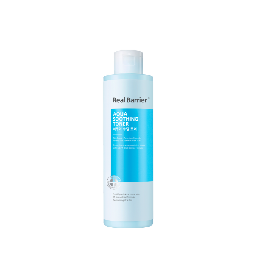 Тонер увлажняющий успокаивающий для лица с экстрактом центеллы Real Barrier Aqua Soothing Toner, 190 мл , фото 1