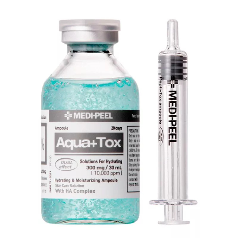 Сироватка зволожуюча для обличчя Medi Peel Aqua Plus Tox Ampoule, 35 мл , фото 1