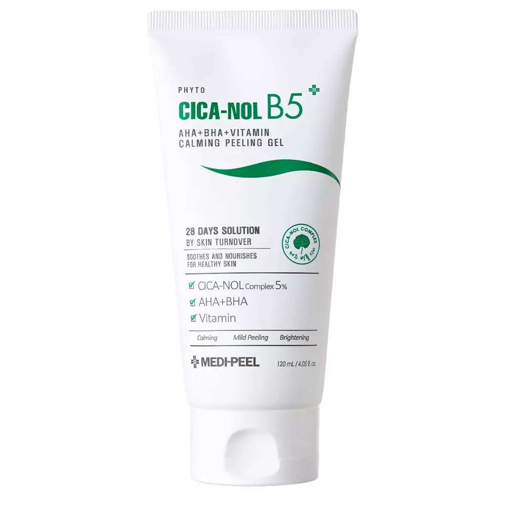 Пілінг-скатка з кислотами Medi Peel Phyto Cica-Nol B5 AHA BHA Vitamin Calming Peeling Gel, 120 мл , фото 1