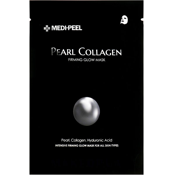 Маска тканинна омолоджуюча з колагеном і перлами Medi Peel Pearl Collagen Firming Glow Mask, 25 мл , фото 1