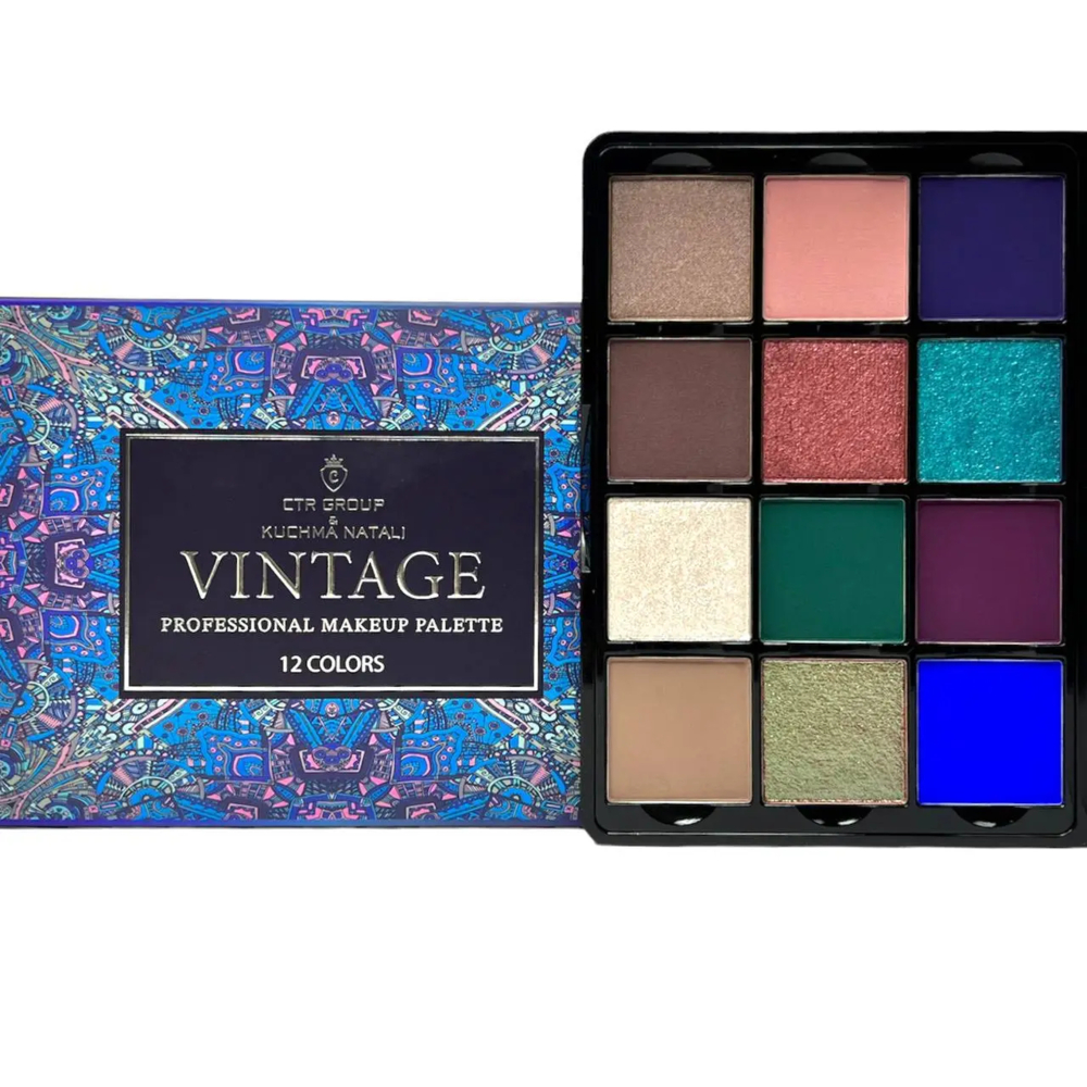 Палетка тіней CTR GROUP Eye Shadow Palette Vintage, 12*2,5г , фото 1