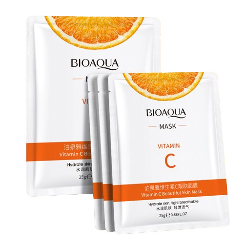 Маска для лица с витамином C Bioaqua Cahnsai Vitamin C Mask, 25 г , фото 1