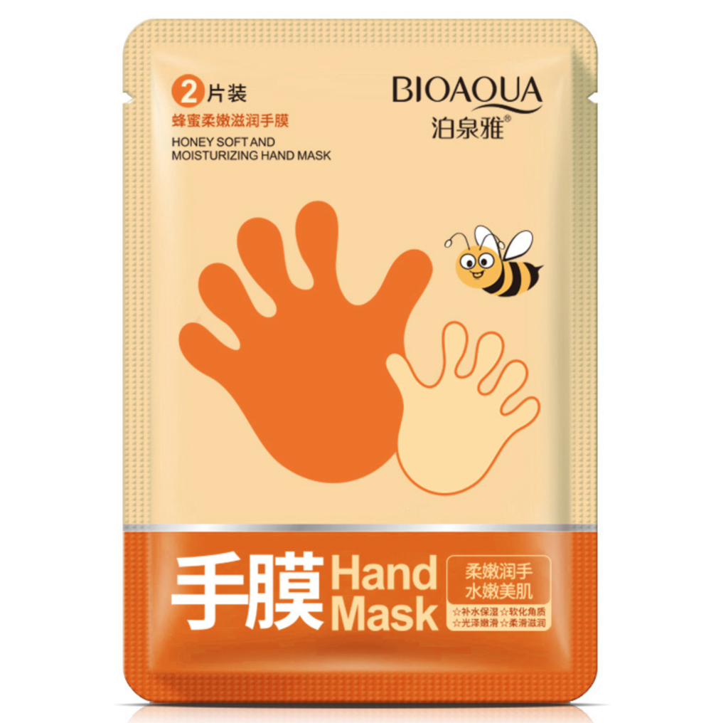 Маска-перчатки для интенсивного увлажнения с экстрактом меда Bioaqua Honey Soft and Moisturizing Hand Mask (1 пара), 35 г , фото 1