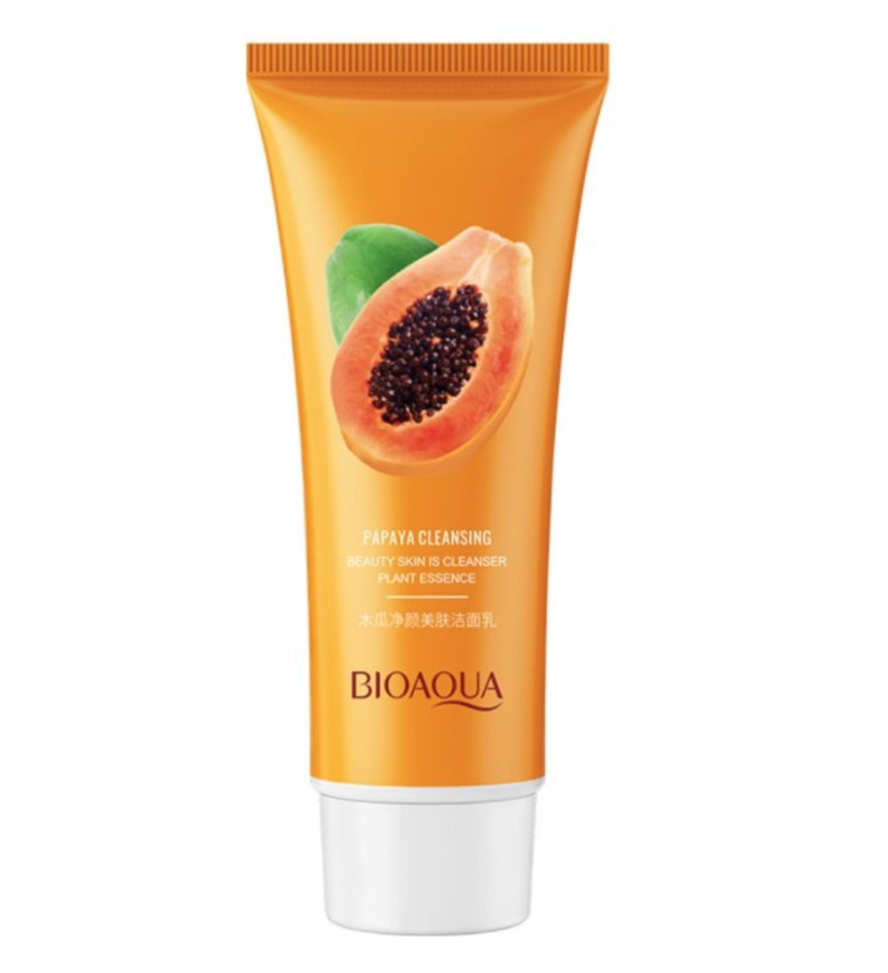 Пінка для вмивання на основі екстракту папаї Bioaqua Papaya Purifying Moisturizing Cleanser, 100 г , фото 1