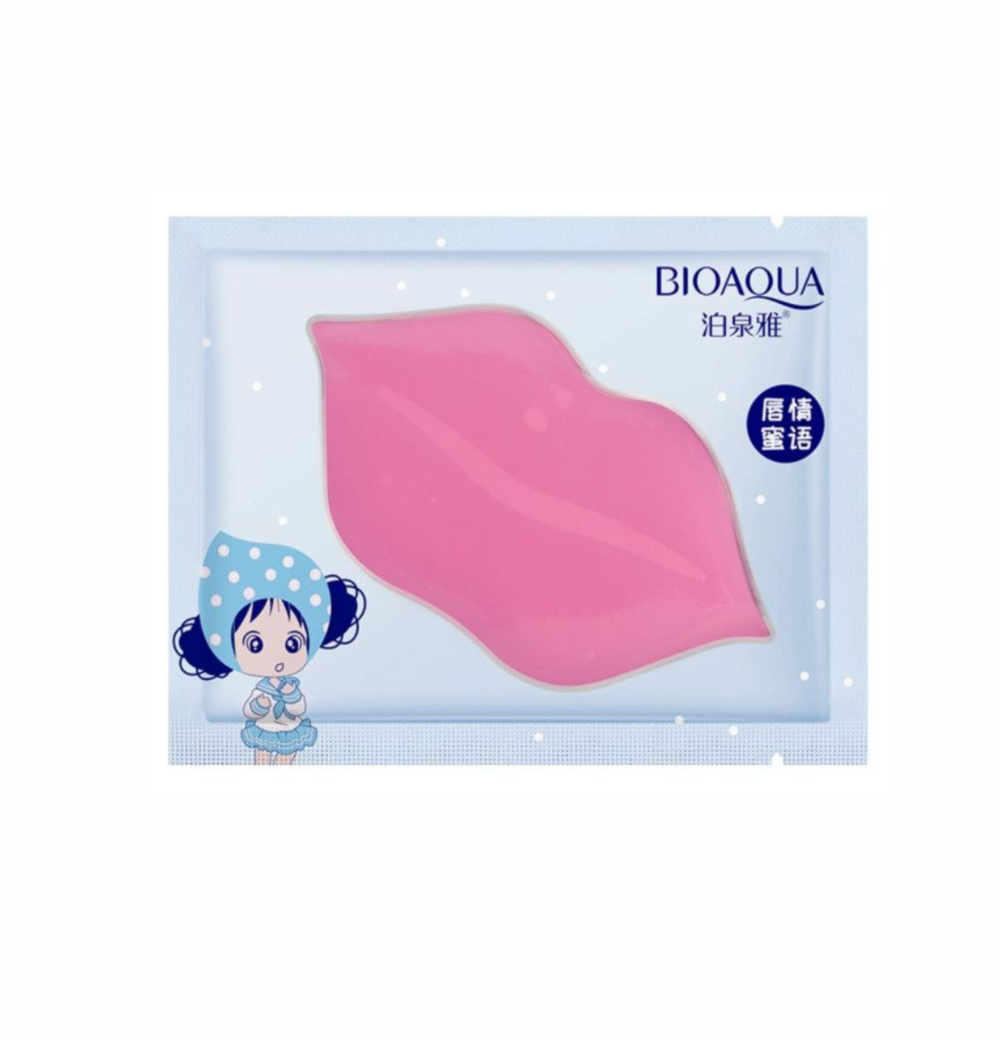 Маска гідрогелева зволожуюча для губ з екстрактом чорниці Bioaqua Blueberries Moisturizing Lips Mask, 8 г , фото 1