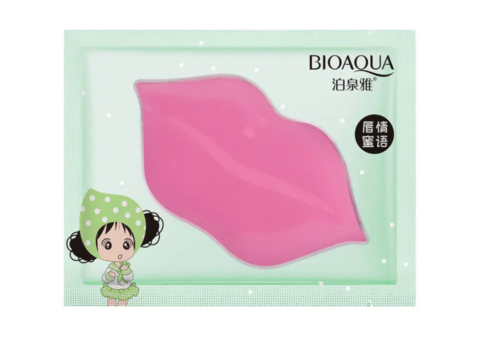 Маска гідрогелева зволожуюча для губ з екстрактом лайма Bioaqua Lemon Water Moisturizing Lip Mask, 8 г , фото 1