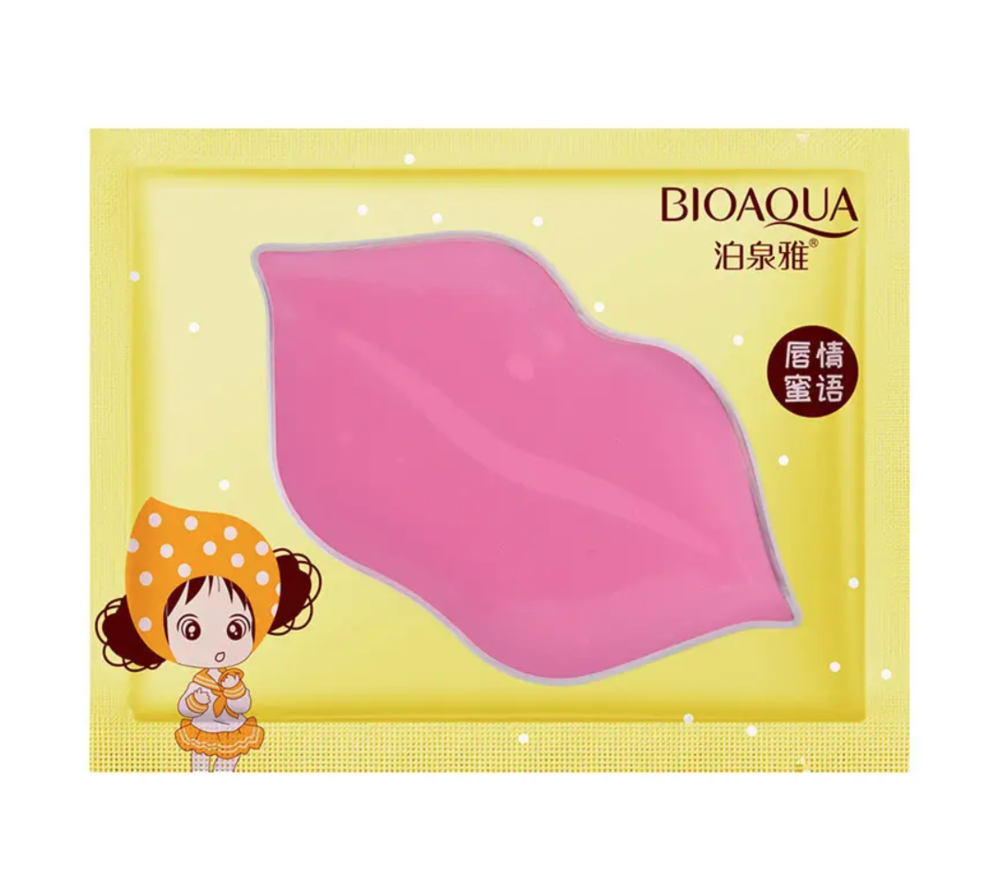 Маска гідрогелева зволожуюча для губ з екстрактом грейфрукта Bioaqua Grapefruit Moisturizing Lips Mask, 8 г , фото 1