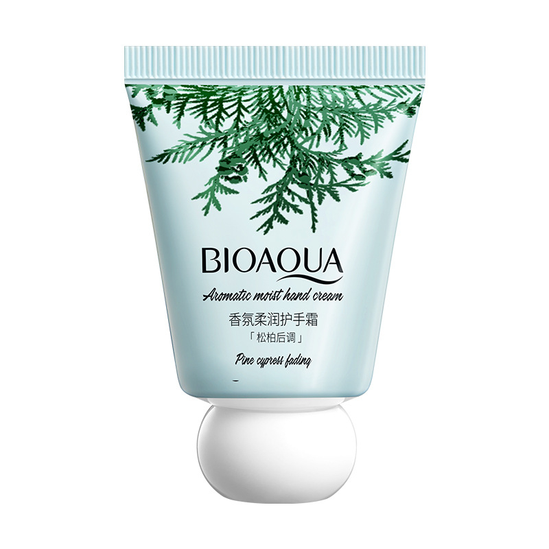 Крем для рук парфюмированный Bioaqua Aromatic Moist Hand Cream Pine Cypress Fading, 30 г , фото 1