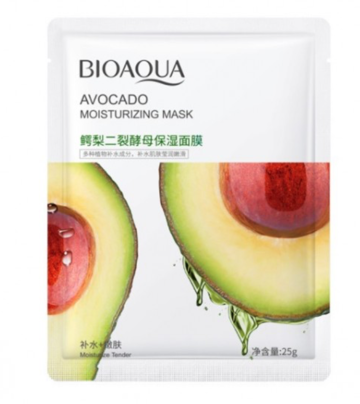 Маска для лица увлажняющая с экстрактом авокадо Bioaqua Avocado Moisturizing Mask, 25 г , фото 1