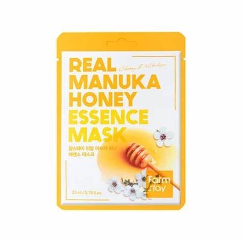 Маска тканинна для обличчя поживна з медом манука FarmStay Real Honey Essence Mask, 23 мл , фото 1