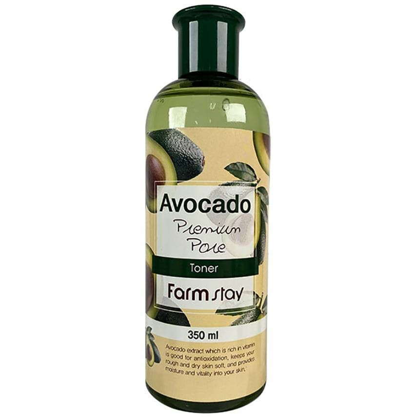 Тонер зволожуючий тонер для обличчя FarmStay Avocado Premium Pore Toner, 350 мл , фото 1