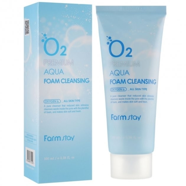 Пінка для вмивання киснева FarmStay O2 Premium Aqua Foam Cleansing, 100 мл , фото 1