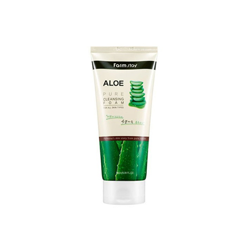 Пінка для вмивання заспокійлива з екстрактом алое FarmStay Pure Cleansing Foam Aloe, 180 мл , фото 1